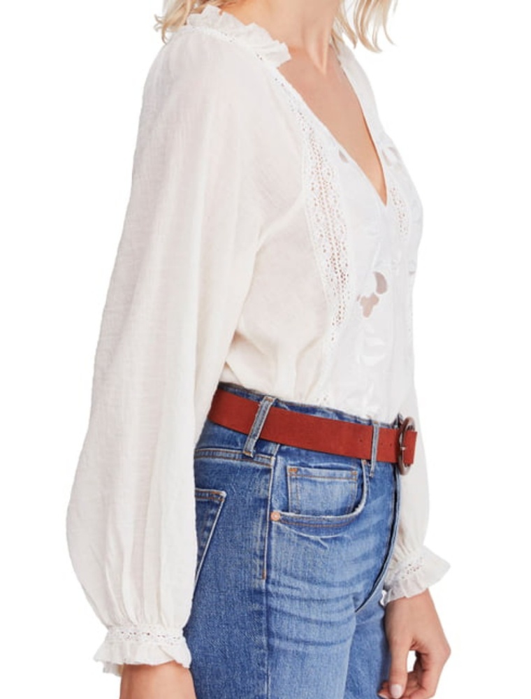 NWT Free People Sivan Embroidered Blouse - Picture 4 of 7